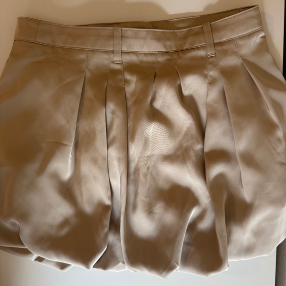 [2 SKIRT BUNDLE] GapStudio Beige & Blue PolkaDot Bubble Mini Skort - Size 0 - Picture 6 of 8